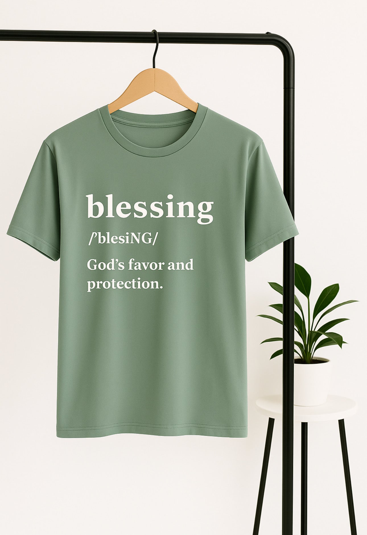 Blessing Definition Tee (black text)