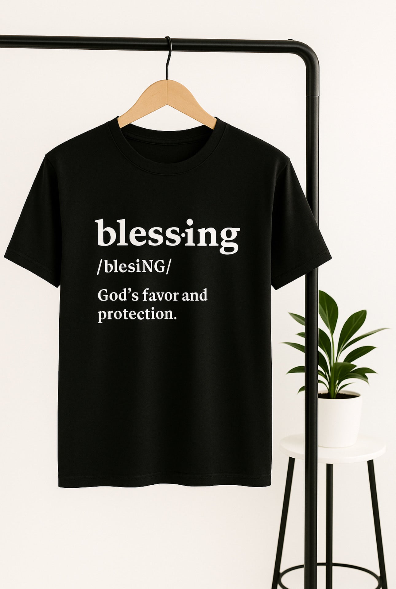 Blessing Definition Tee (black text)